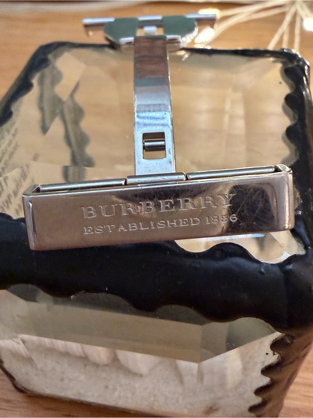 Authentic Burberry Watch Deployment Clasp Stainless Steel Band Replacement